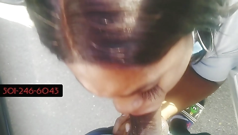 Ebony girl with a big black cock is licking it from fans