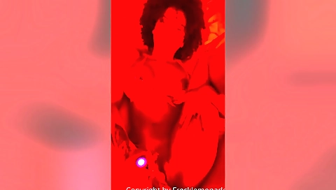 Amateur black milf gets her big cock deep in her hole