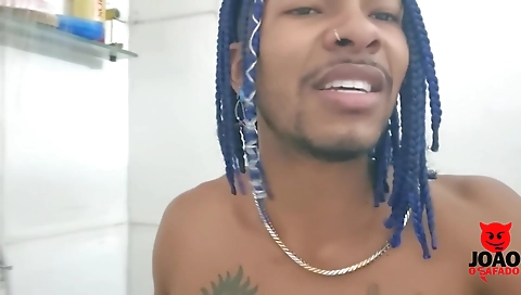 Tattooed teen with a big cock gets fucked in the mouth