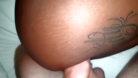 Teen with tattooed black pussy gets fucked by a black man