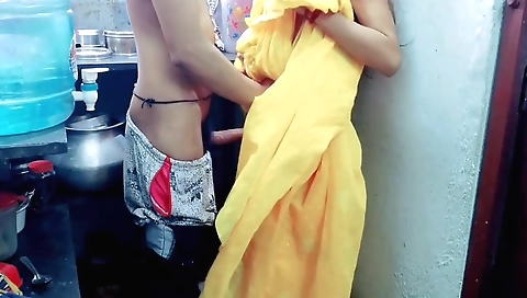 Indian teen playing with his big dick in her sexy clothes