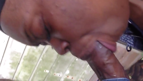 A black girl in black stockings is fucked in various positions