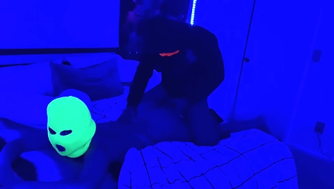 Ebony slut with a big ass is getting banged by a stud