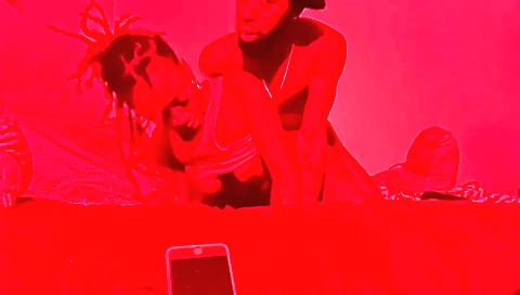 Ebony chick with a big ass and a large ass is filling a big cock