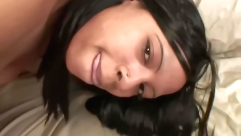 Tattooed teen gets her ass fucked by her big black dick