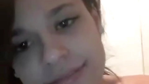 Ebony beauty sticks her tight pussy between cam corders