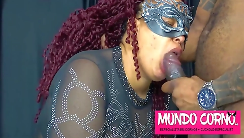 Ebony girl with big booty gets fucked in her pussy