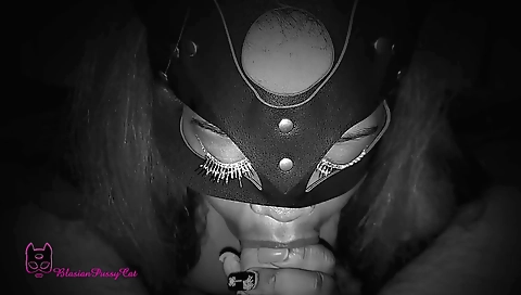 Slutty ebony girl gets blowjob and creampie in her mouth