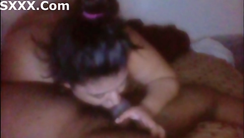 My ebony girl with a huge ass is going deep throat