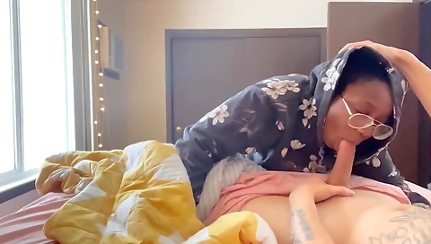 Brunette teen with black hair gets fucked in hardcore