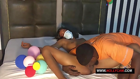 Ebony and Nigerian milf with a big ass fucked 100%