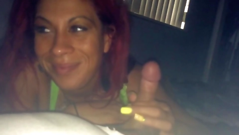 Redheaded wife is the perfect time to receive a facial