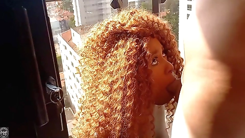 Hot amateur ebony gets her pussy and ass creampied