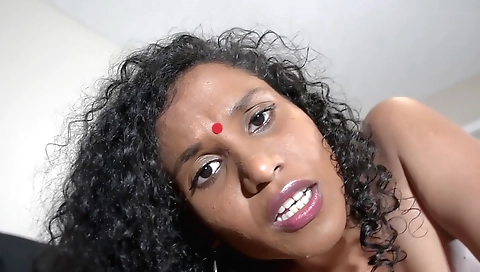 Indian pornstar with big natural tits masturbating