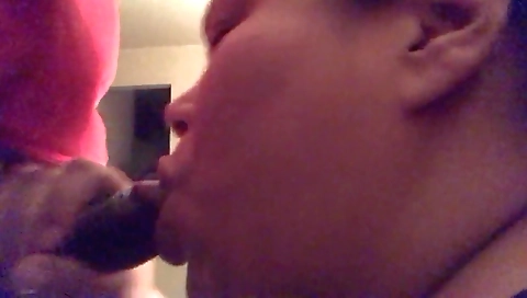 Busty black teen gets fucked in mouth in a hardcore video