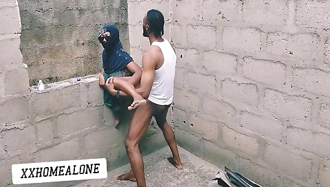 Ebony girl is fucked in bed at a hot and dirty porn show